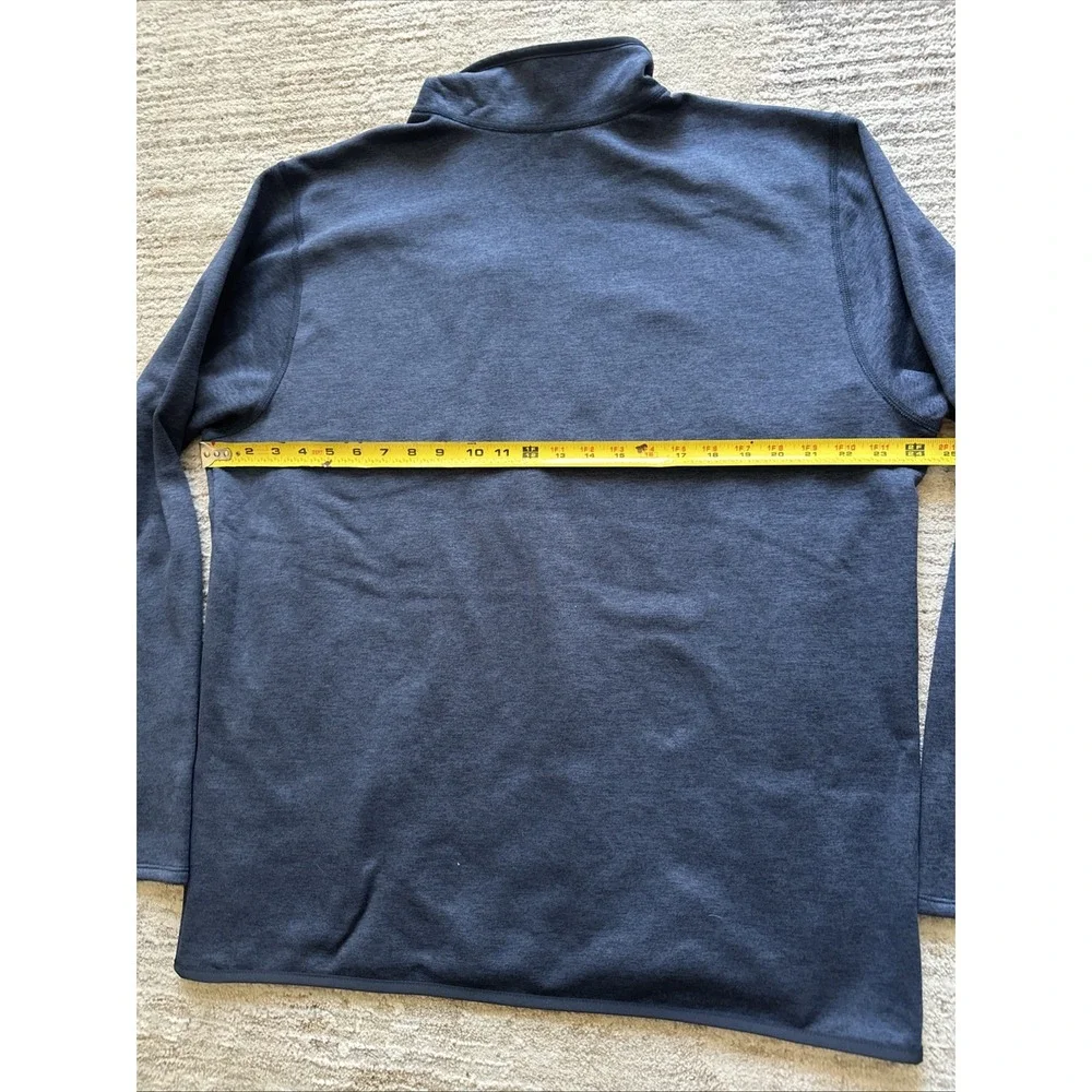 The North Face Men XL Blue Heather Skyline 1/2 Zip Jacket Fleece Lucas Horsfall